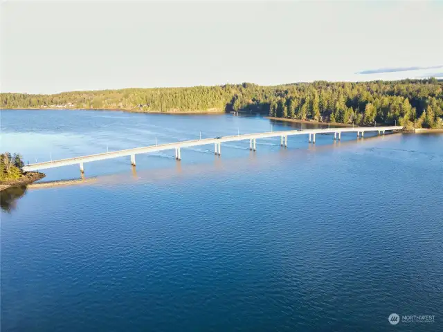 Beautiful Harstine Island Bridge