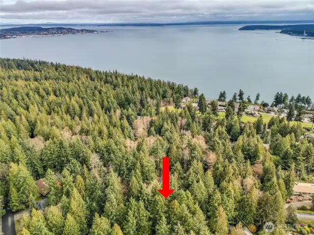 Port Townsend in the distance.  It is about a 10 minute drive from Kala Point.