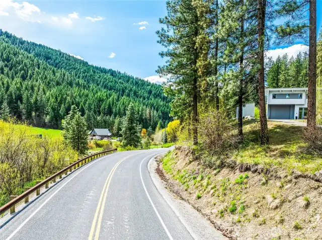 SW towards Leavenworth Village