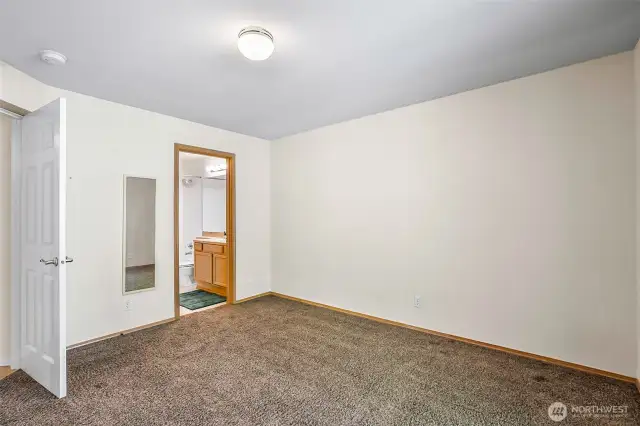 Primary bedroom with private full bath