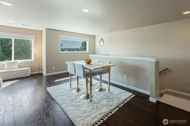 Soak in the water view from the dining area too!
