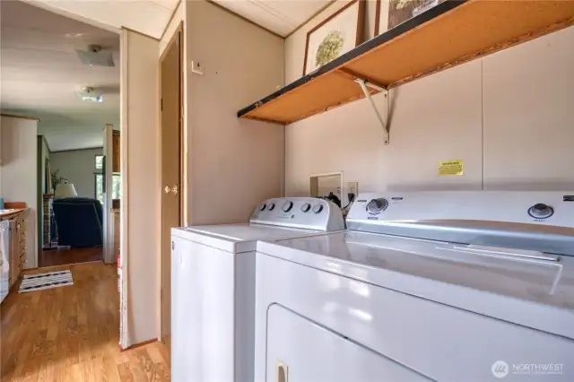 separate laundry area