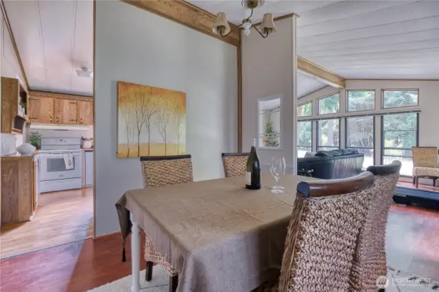 Dining area off the kitchen