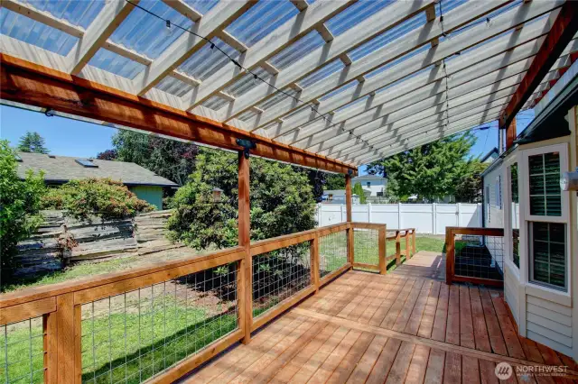 Plenty of room to make a garden area.