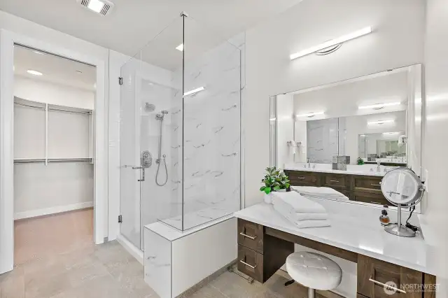 A very spa like primary bath.