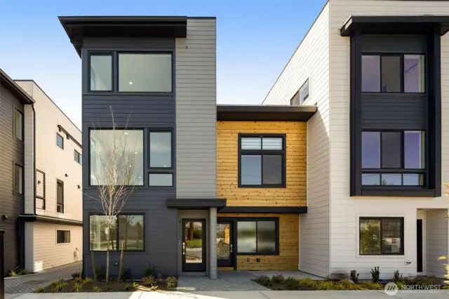 Welcome to Ivy North. Striking modern architecture and clean curb appeal set the tone for elevated living in this brand-new residence.
