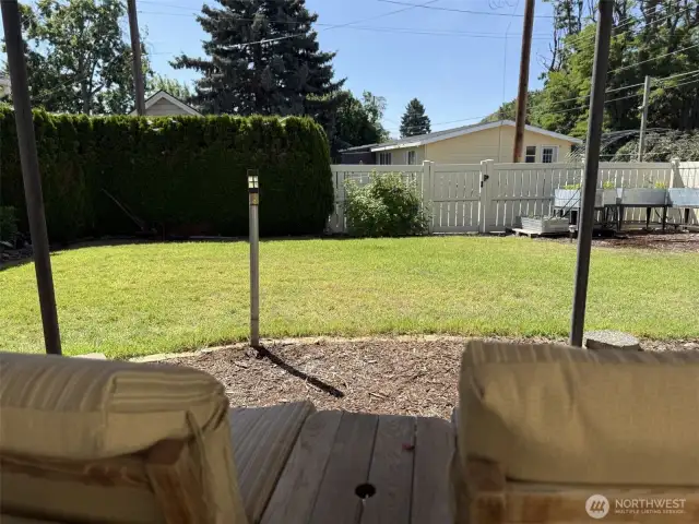 backyard relaxation