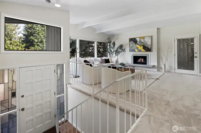 Upper level living room