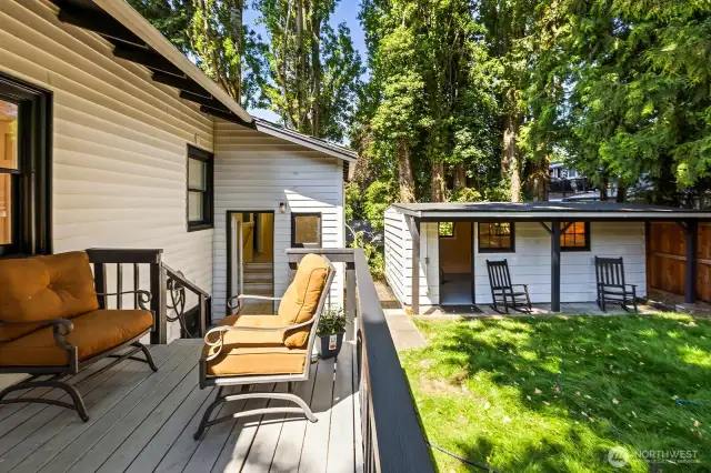 Back Deck and Studio