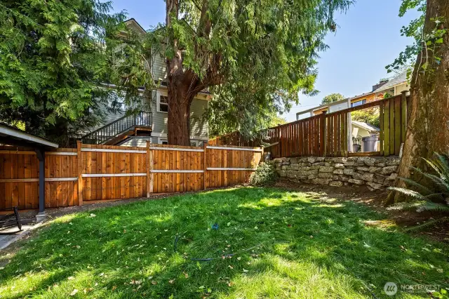 Yard facing East