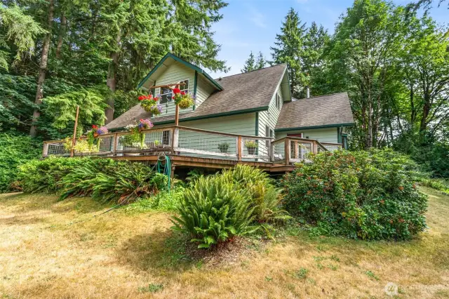 Looking to home from Garden Area