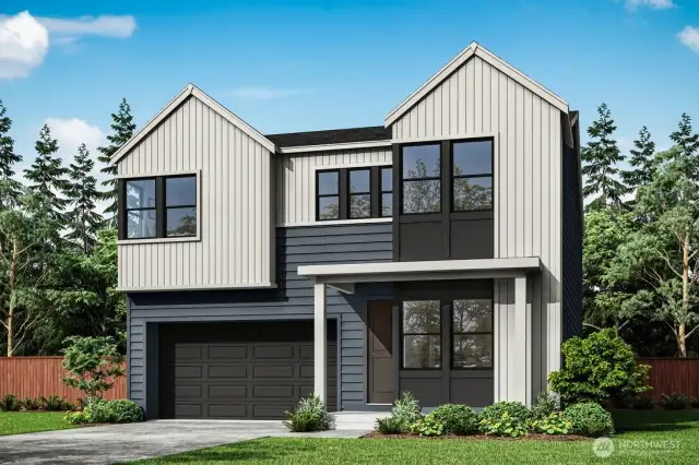 Exterior Rendering of Homesite 21.