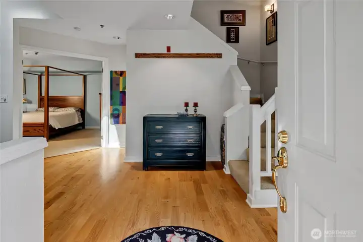 Zero stair entrance.