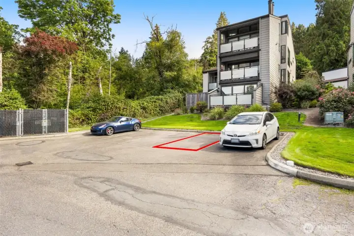 Second parking space.