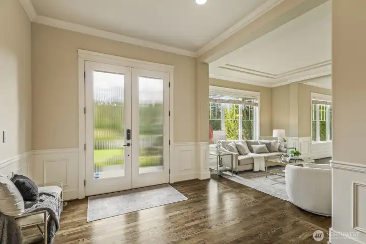 Quality craftsmanship, thoughtful upgrades & unmatched attention to detail are visible from the moment you step in through the double-door entry.