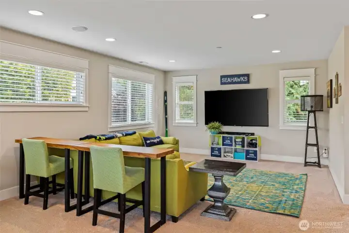 Gather for movie a night in this space.