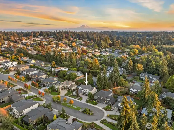 185th St. Lined with beautifully maintained homes. In a private cul-de-sac.