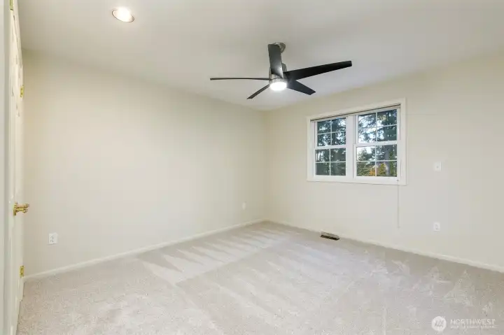 Third bedroom on the upper level.    All the bedrooms are roomy.