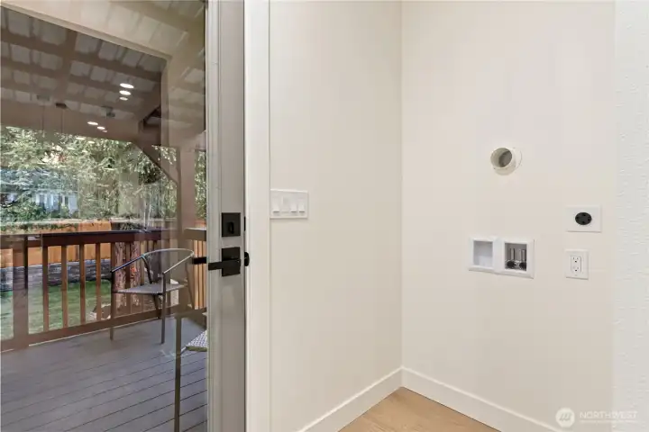 Utility room on main floor