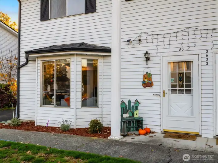 Front of unit and entry way