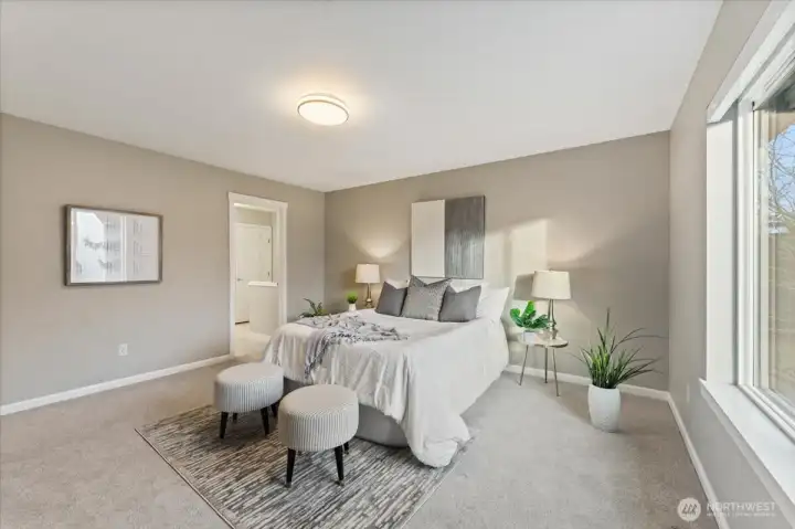 This suite-like space feels private and relaxing, with plenty of room to unwind and recharge.