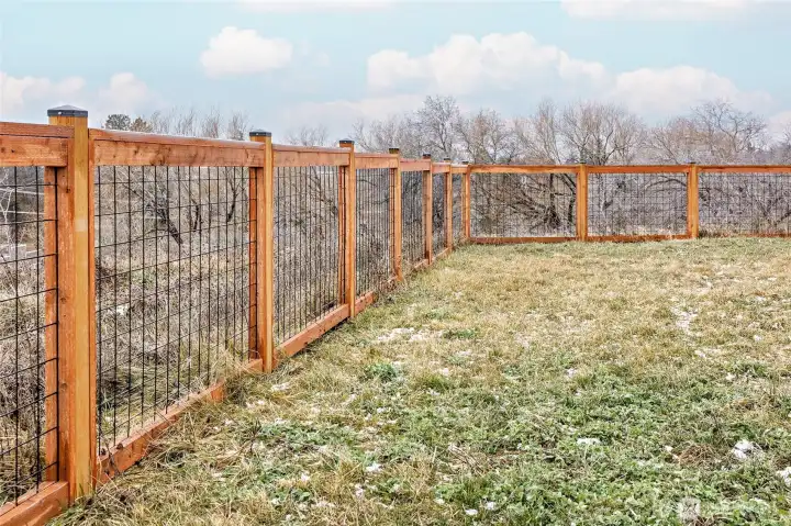 New fencing around property