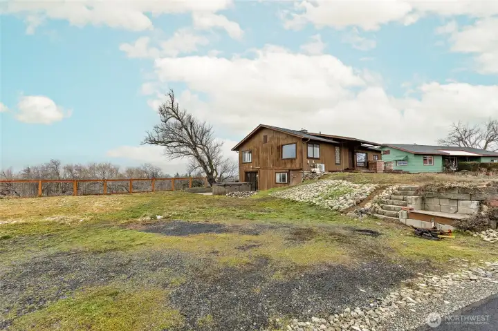 Large city lot located on hill with views