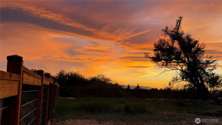 Sunset view from home.