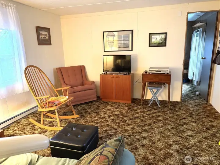 Back to Living room and doorway to the 2nd bedroom. Split bedroom plan, opposite sides of the home.