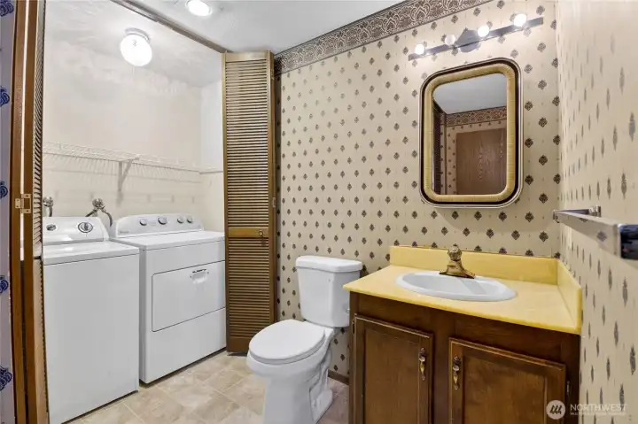 Main Floor Powder Room & Laundry