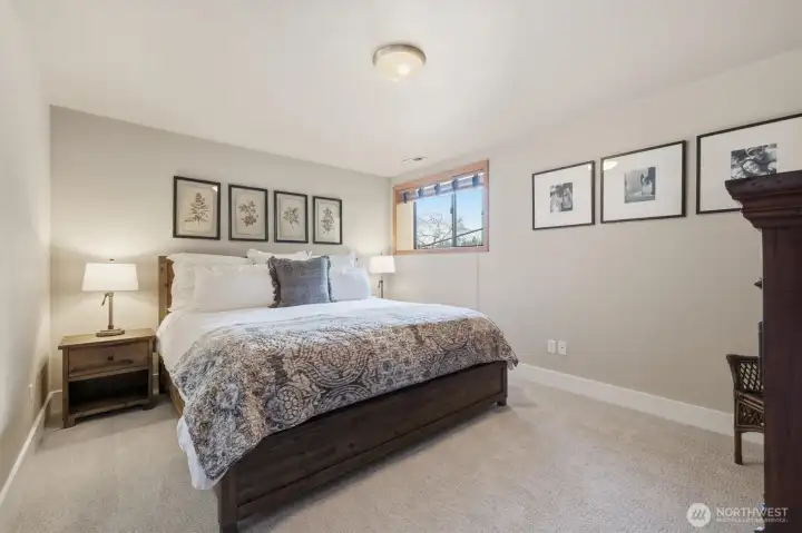 Second bedroom downstairs.  The 3rd room (extra room) is not pictured but is similar size and finishes to this room.