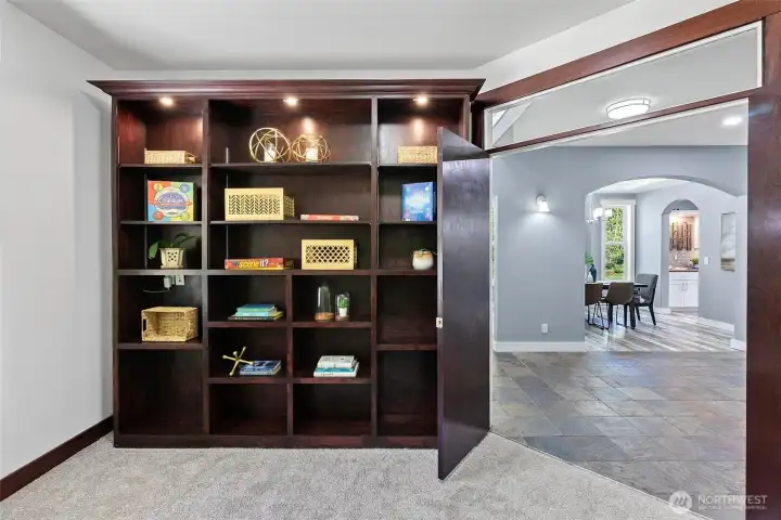 Main level office built-ins