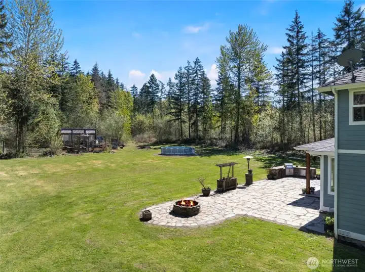 Coveted flat backyard