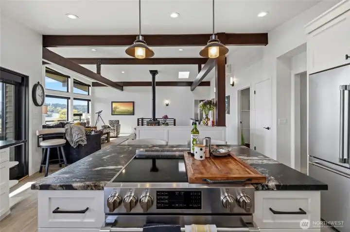 Leathered granite countertops