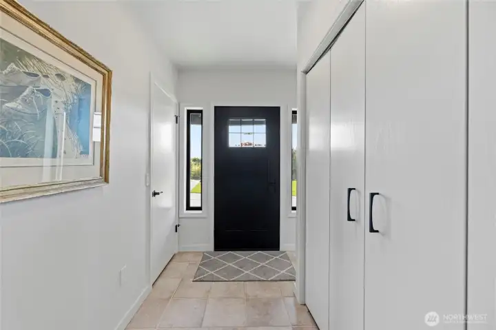 Lower level separate entry with ample closet space