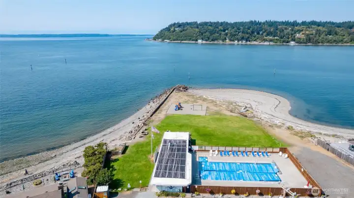 Seasonal heated pool