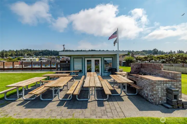 Reservable cabana