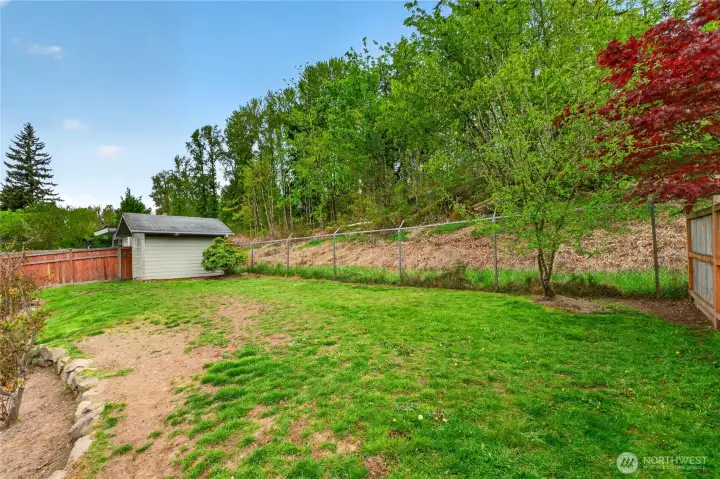 Back perimeter is a haven for wildlife, creating a serene backyard lifestyle!