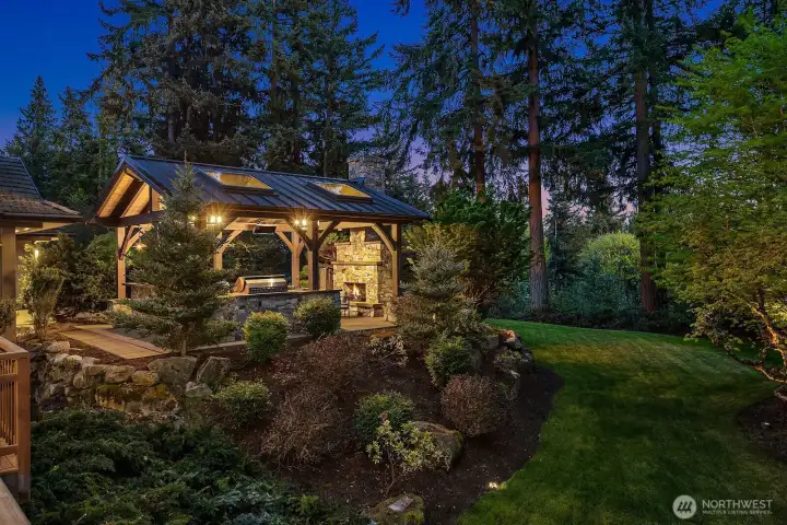 The site of fantastic evening garden parties.