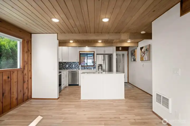 Open concept living to capture the views.