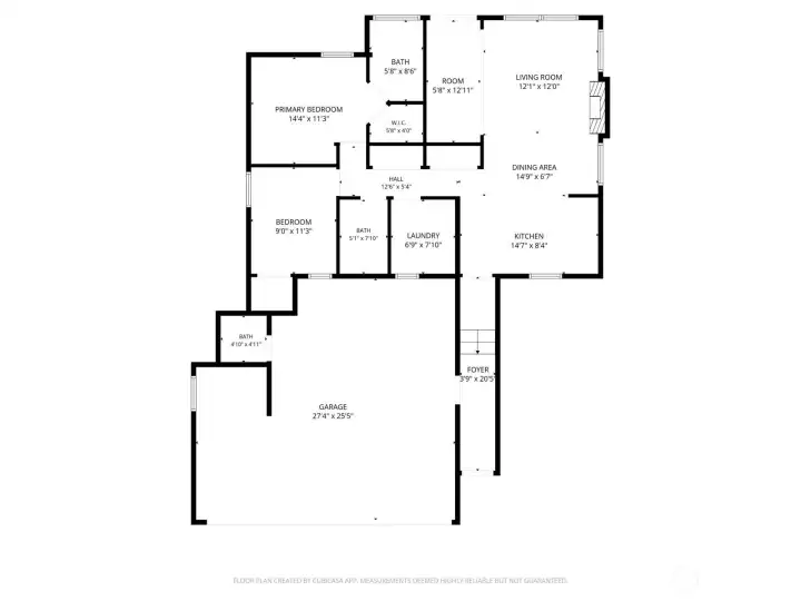 Floor plan 6883 Holeman Ave