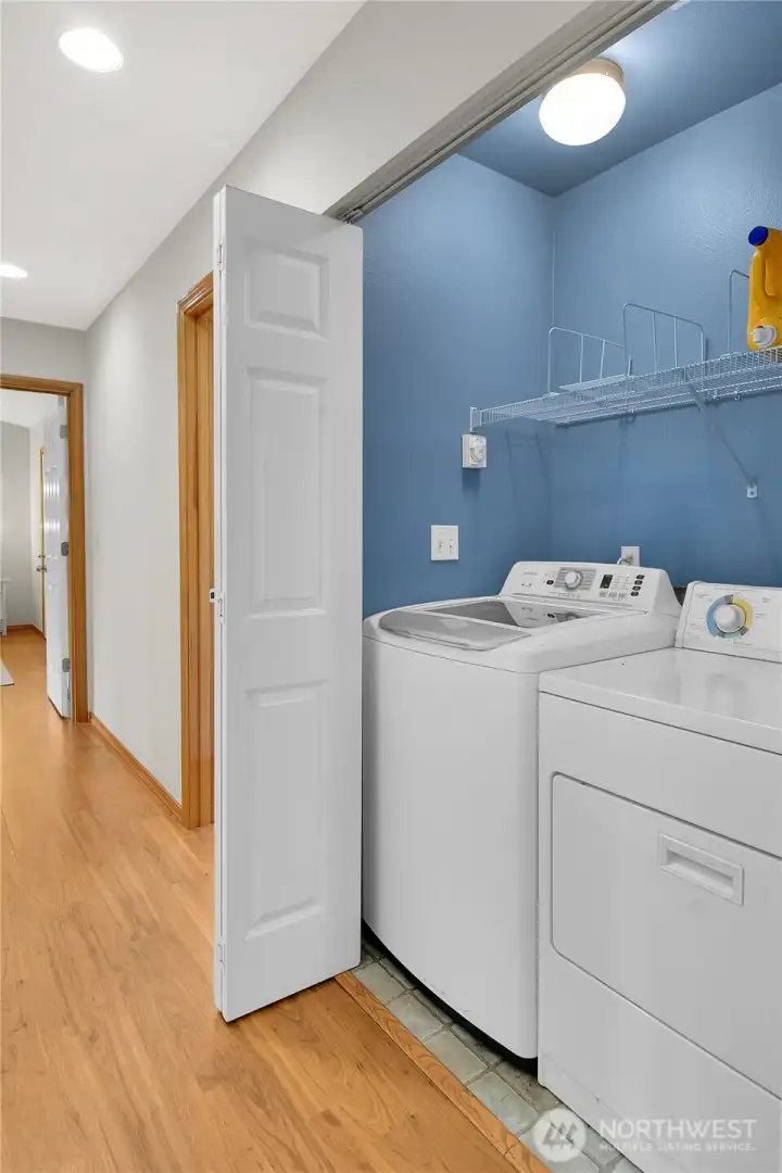 Utility closet off hall
