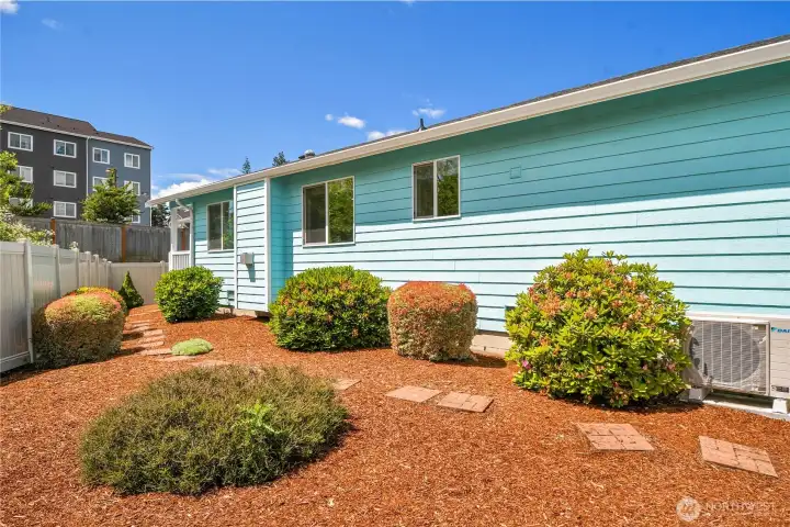 Fenced backyard with room to garden or play!