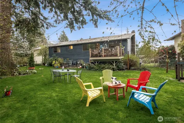 Sitting Area in Back Yard