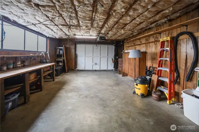 Garage plus workshop area