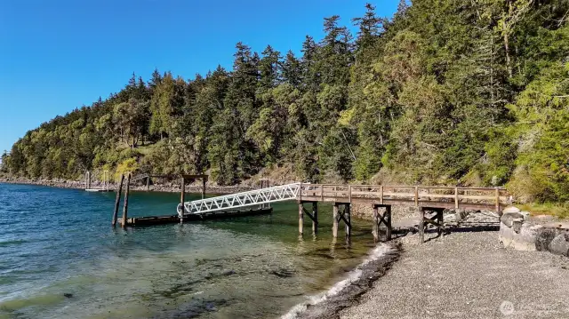 Over 60' long private deep water protected dock!