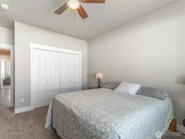 Large 3rd Bedroom with fan