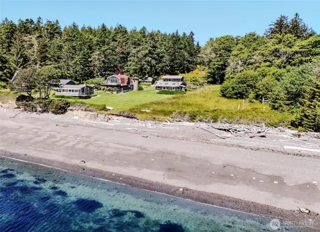 120 feet of private sandy beach!