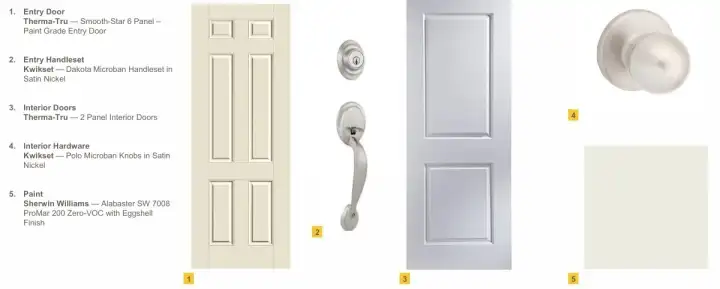 TW2-13 Doors, hardware & paint finishes