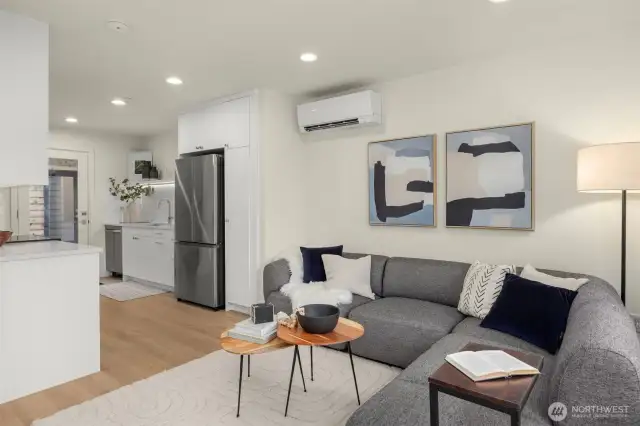 Photos of model home with similar finishes & floor plan.